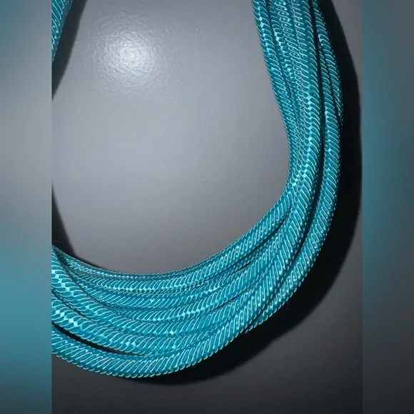 Turquoise Multi-Strand Rope Necklace - Picture 3 of 5